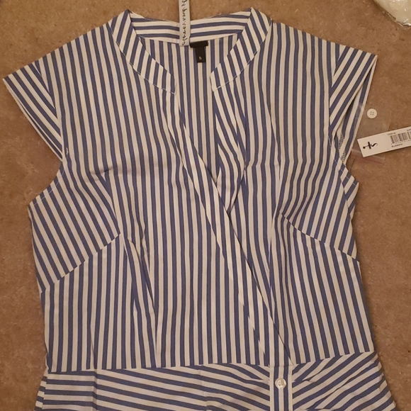 Clover and Sloane Gramercy blue and white striped dress - Picture 4 of 7